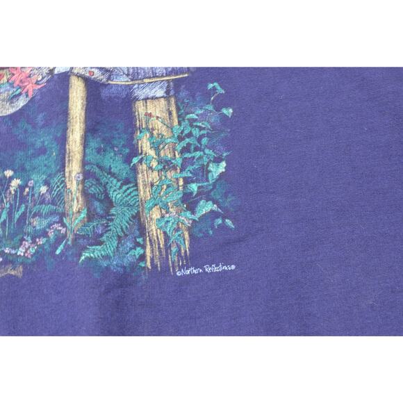 Northern Reflections Men's Vintage Crewneck Sweatshirt Blue Cabin Graphic XL - Picture 4 of 8